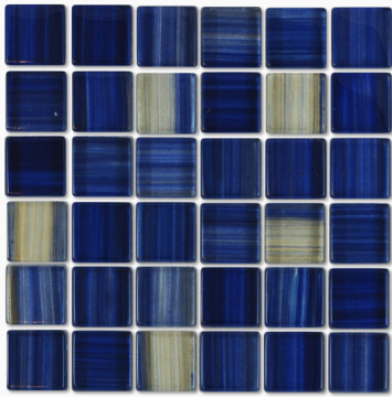 Aquabella Monet Water Lilies 1x1 Glass Tile